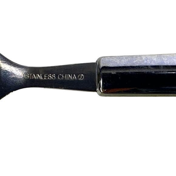 Stainless Steel Clear Lucite Handled Flatware 5-PC Setting-40-PC Service for 8 - Picture 8 of 8